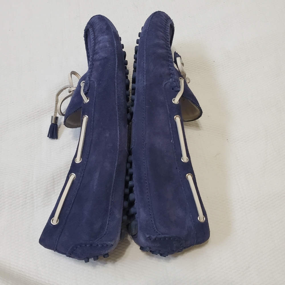 Cole Haan Cobalt Blue Suede Moccasin Driving Loafers Mens 11 - Picture 8 of 11